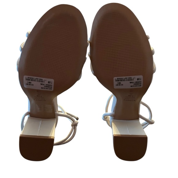 Schutz Kate Block Heel Tie Ankle Strap Strappy Heels NEW Size 7.5 - Picture 9 of 10